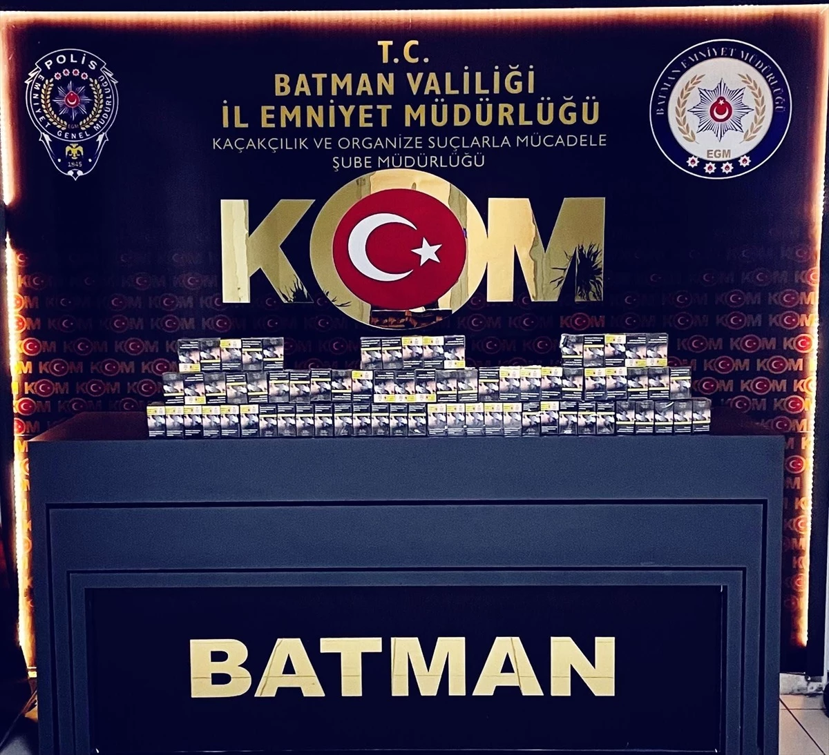 Batman\'da 250 paket gümrük kaçağı sigara ele geçirildi