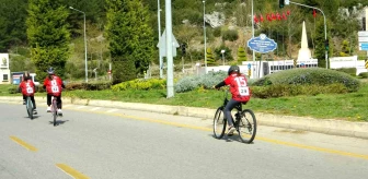Muğla'da Okullar Arası Bisiklet Yarışı Gerçekleştirildi