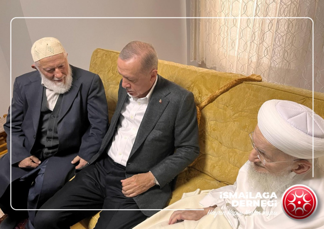 Cumhurbaşkanı Erdoğan ve Murat Kurum, İsmailağa Cemaati lideri Hasan Kılıç'ı ziyaret etti