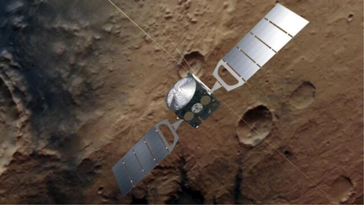 Mars Yörünge Uydusu\'ndan Muhteşem Volkan Manzarası