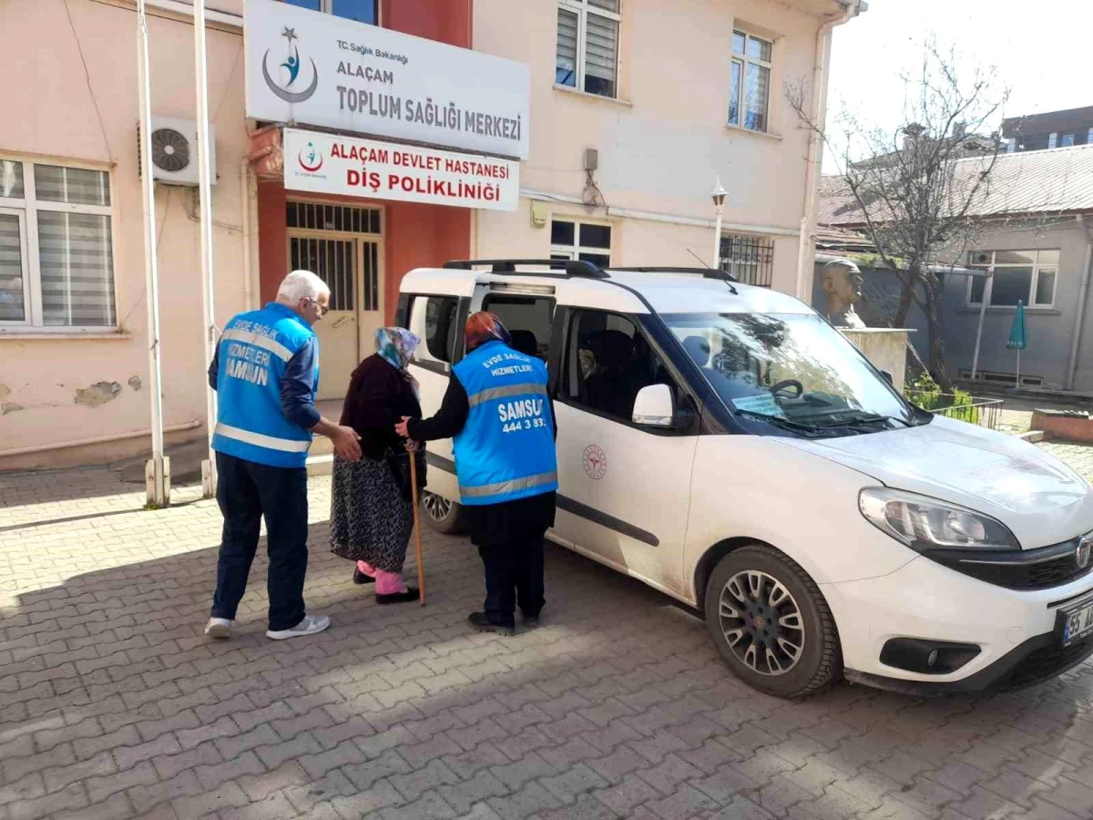 Samsun\'da Hastalar Ambulanslarla Sandığa Taşındı