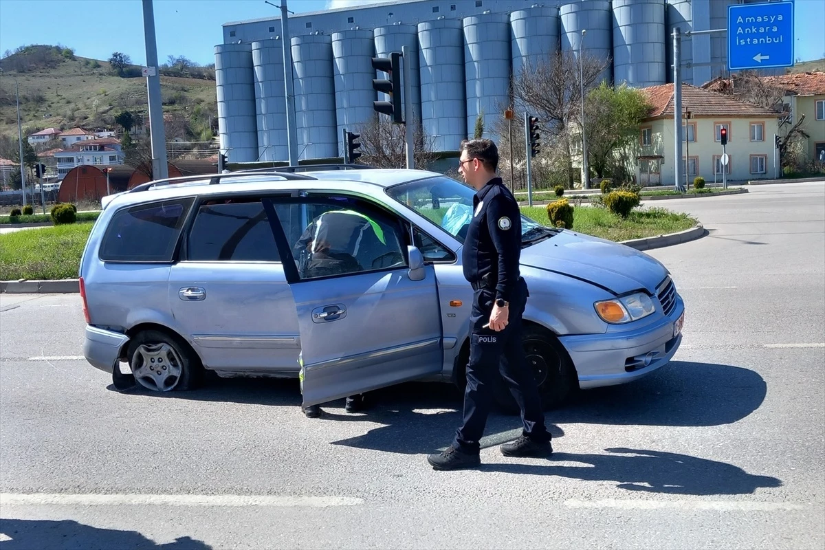 Samsun Havza\'da trafik kazası: Yabancı uyruklu bir kişi yaralandı