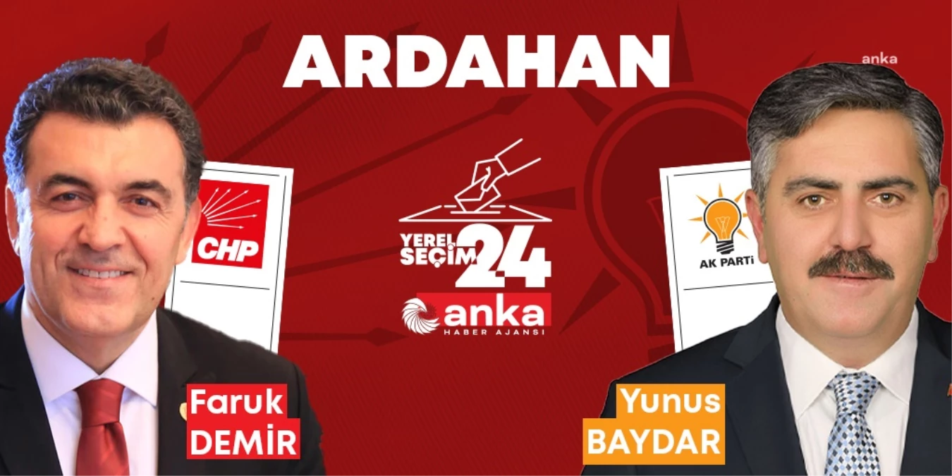 Ardahan\'da Cumhur İttifakı Adayı Yunus Baydar önde