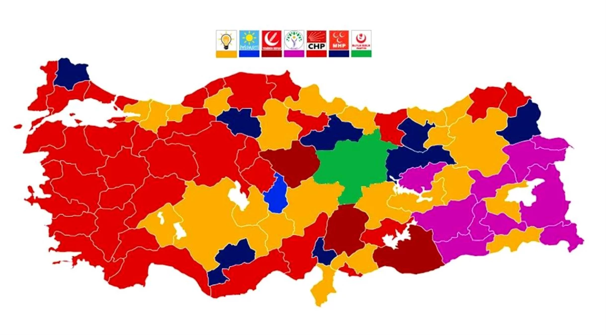 Samsun\'da İlçe Belediye Başkanlığı Seçim Sonuçları