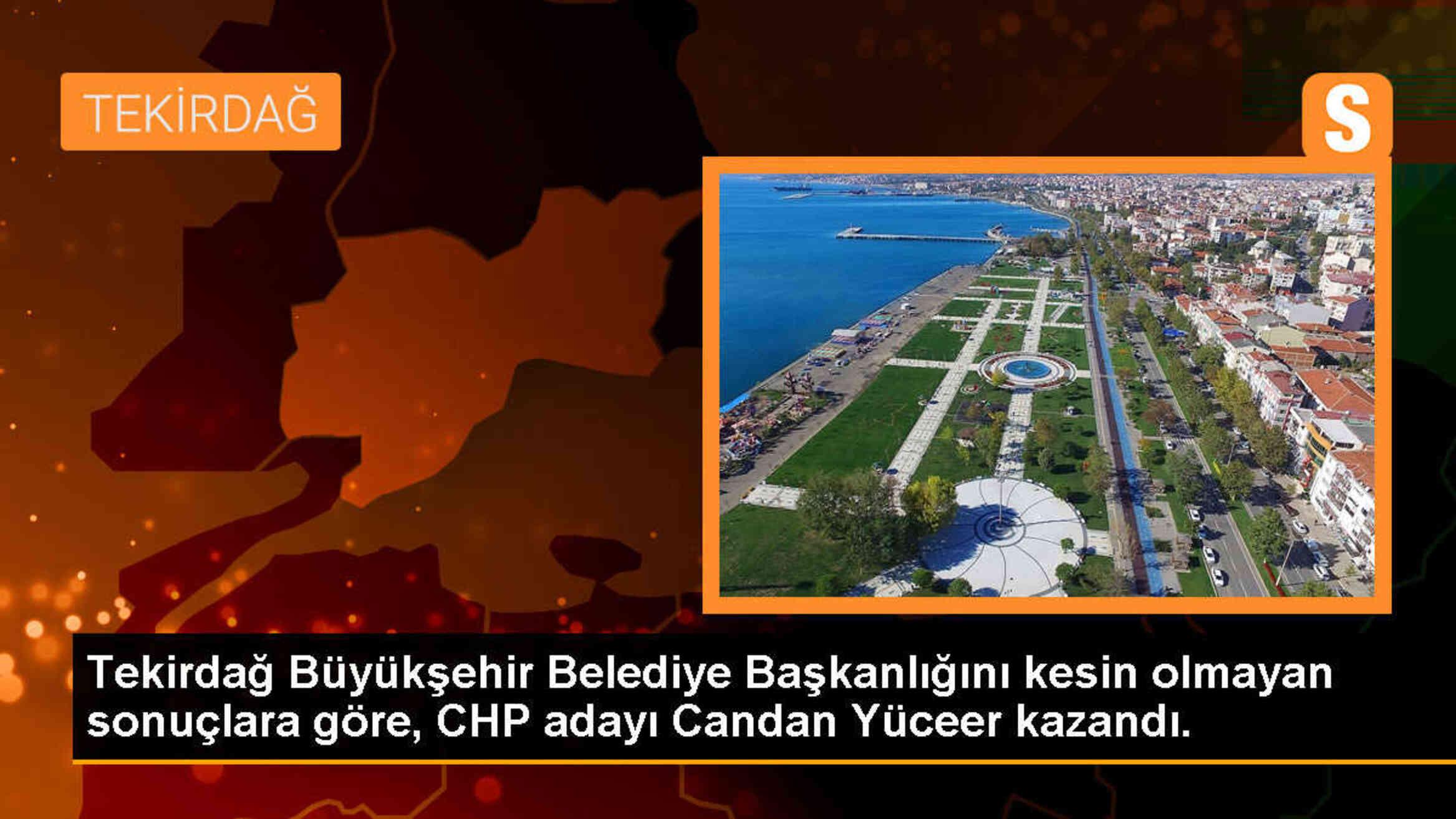 Tekirdağ Büyükşehir Belediye Başkanlığı Seçimlerinde CHP Adayı Yüceer Zaferi İlan Etti