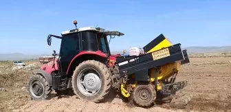 Afyonkarahisar'ın Sandıklı ilçesinde patates ekimi başladı