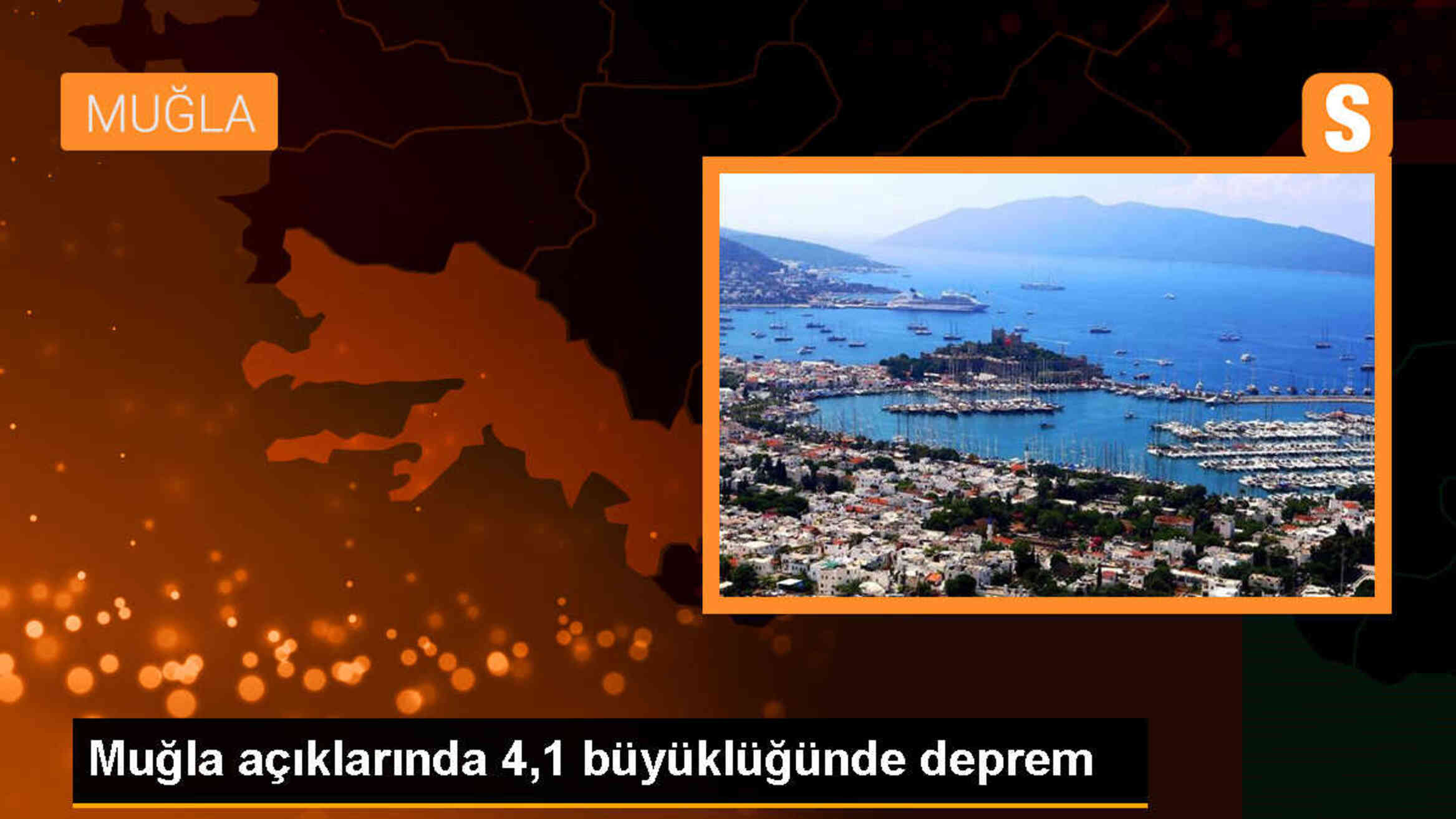 Muğla açıklarında 4,1 büyüklüğünde deprem meydana geldi