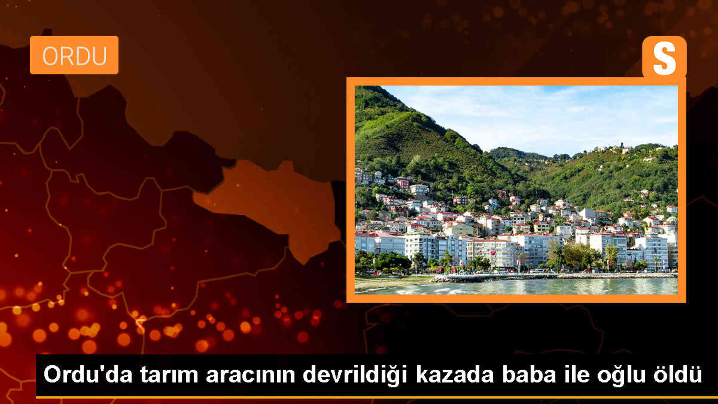 Ordu\'da tarım aracının devrilmesi sonucu 2 kişi hayatını kaybetti