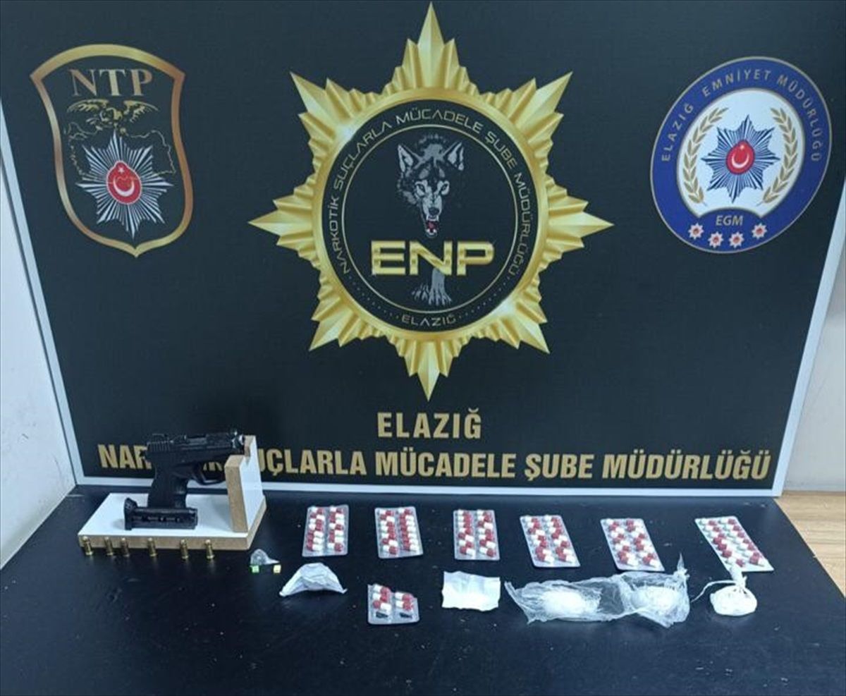 Elazığ\'da uyuşturucu operasyonu: 3 şüpheliden 1\'i tutuklandı