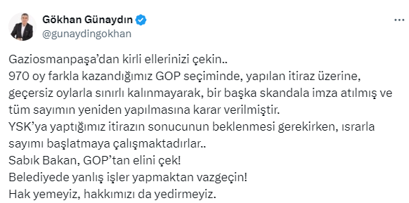 Gaziosmanpaşa'da sayım gerginliği! AK Parti ve CHP'liler birbirine girdi