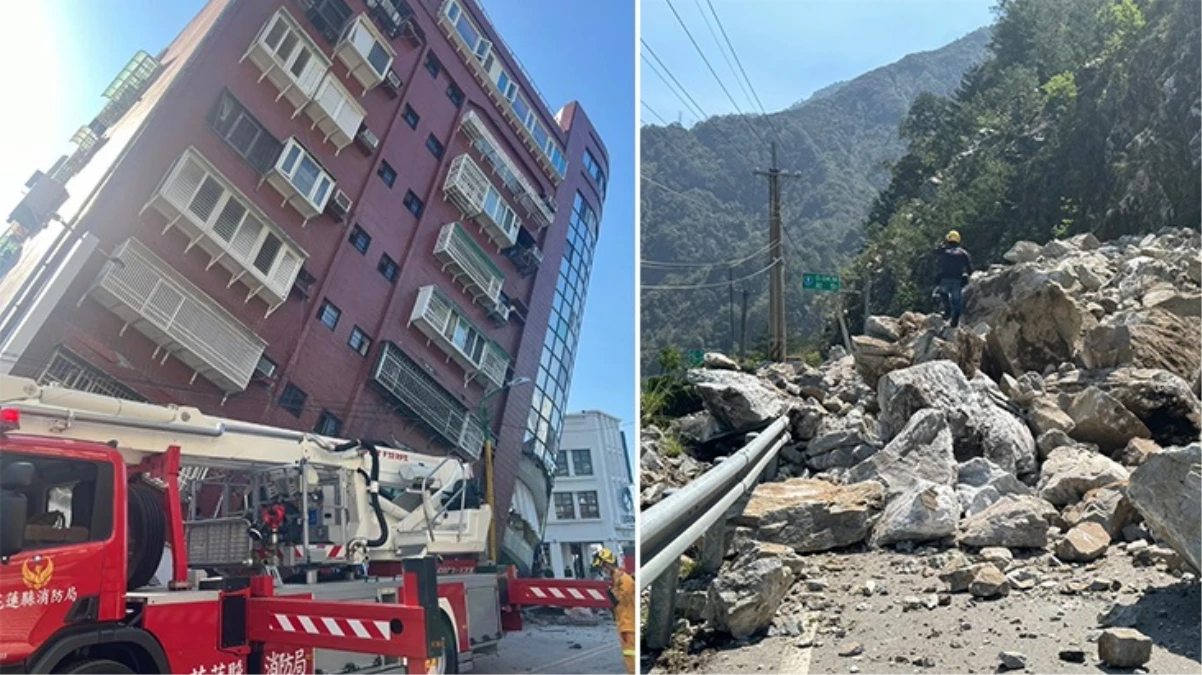 Tayvan\'da 7,4 büyüklüğündeki depremde 7 kişi hayatını kaybetti, 711 kişi yaralandı