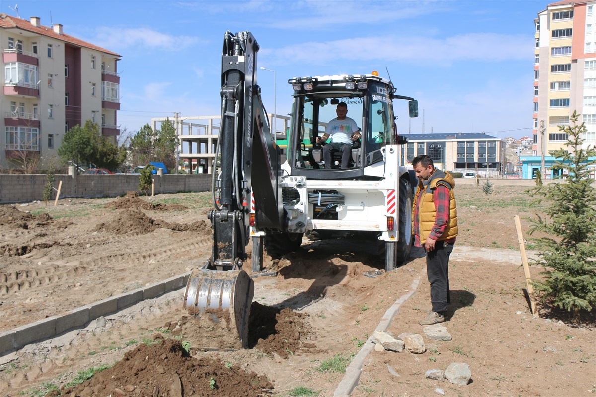 Şarkışla Minibüsçüler Kooperatifi Üyeleri Üniversite Bahçesine Meyve Fidanı Dikti