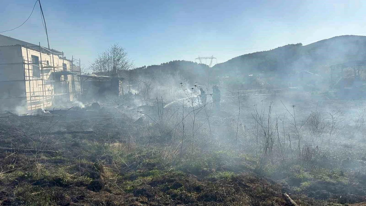 Burdur\'da hızlı müdahale ile bahçe yangını söndürüldü