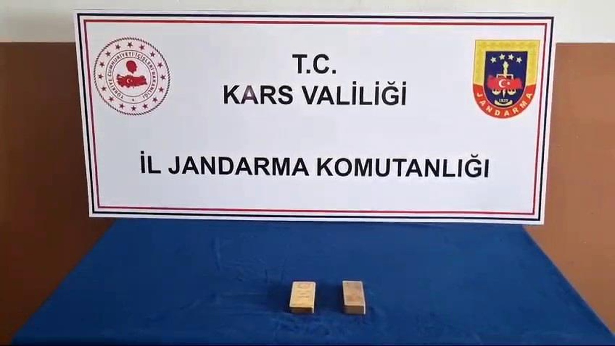 Kars\'ta jandarma ekipleri kaçak altın operasyonu düzenledi