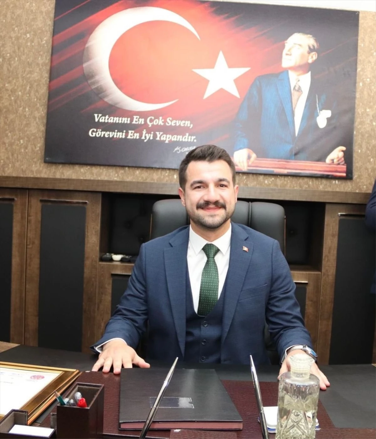 Mahmut Esat Ayyıldız Piraziz Belediye Başkanı olarak göreve başladı