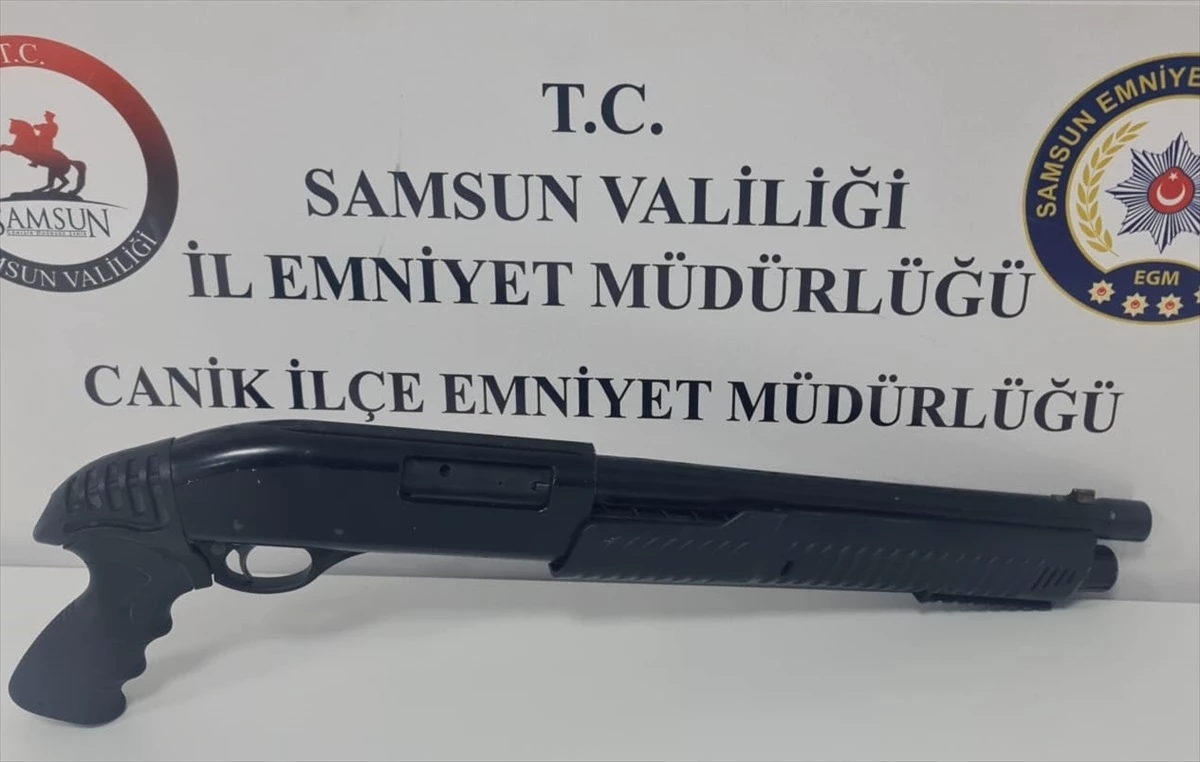 Samsun\'da pompalı tüfekle havaya ateş açan zanlı gözaltına alındı