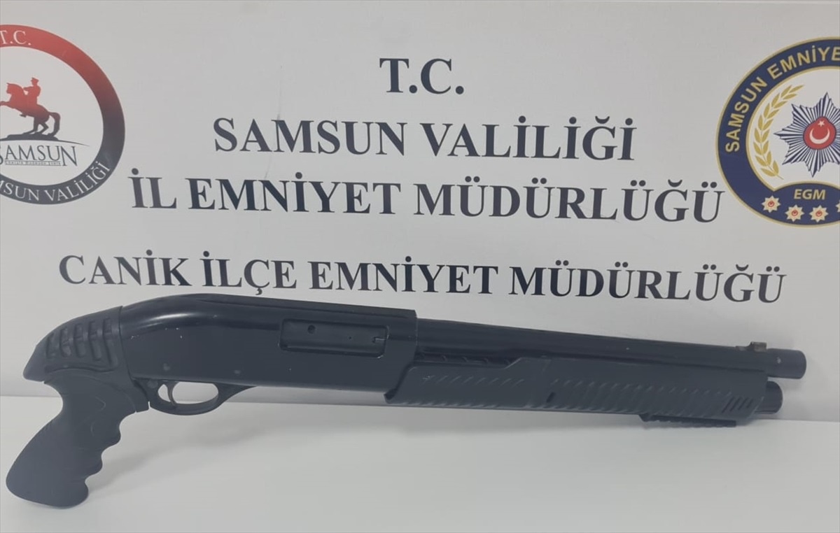 Samsun\'da pompalı tüfekle havaya ateş açan zanlı gözaltına alındı