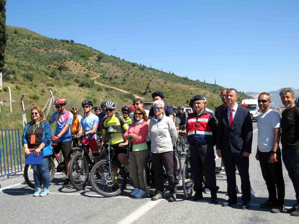 Aydın\'da düzenlenen bisiklet yarışları büyük ilgi gördü
