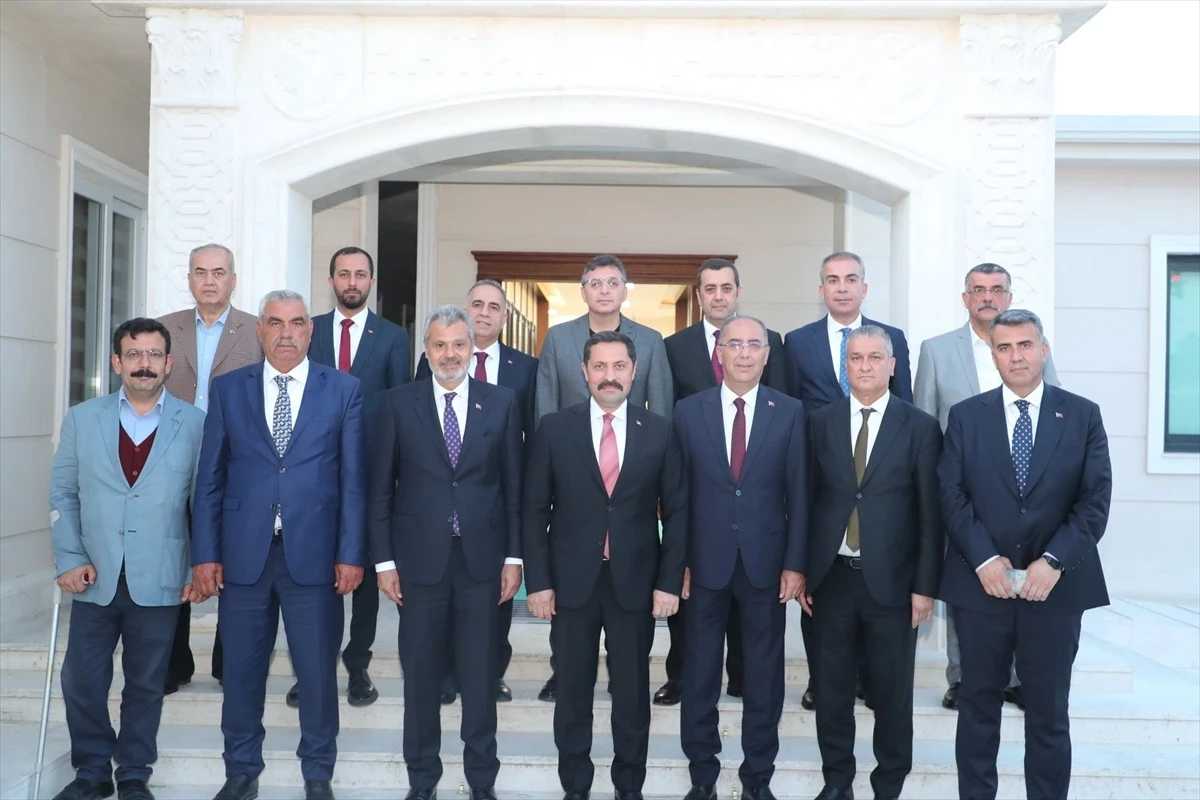 Hatay Valisi Mustafa Masatlı, Hatay Büyükşehir Belediye Başkanı ve İlçe Belediye Başkanlarını Kabul Etti