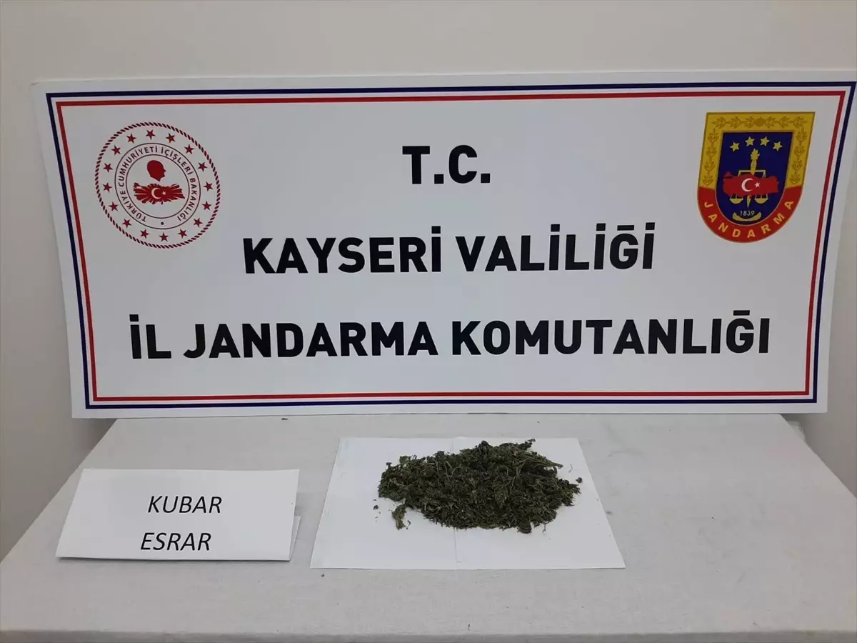 Kayseri\'de uyuşturucu operasyonunda bir şüpheli gözaltına alındı