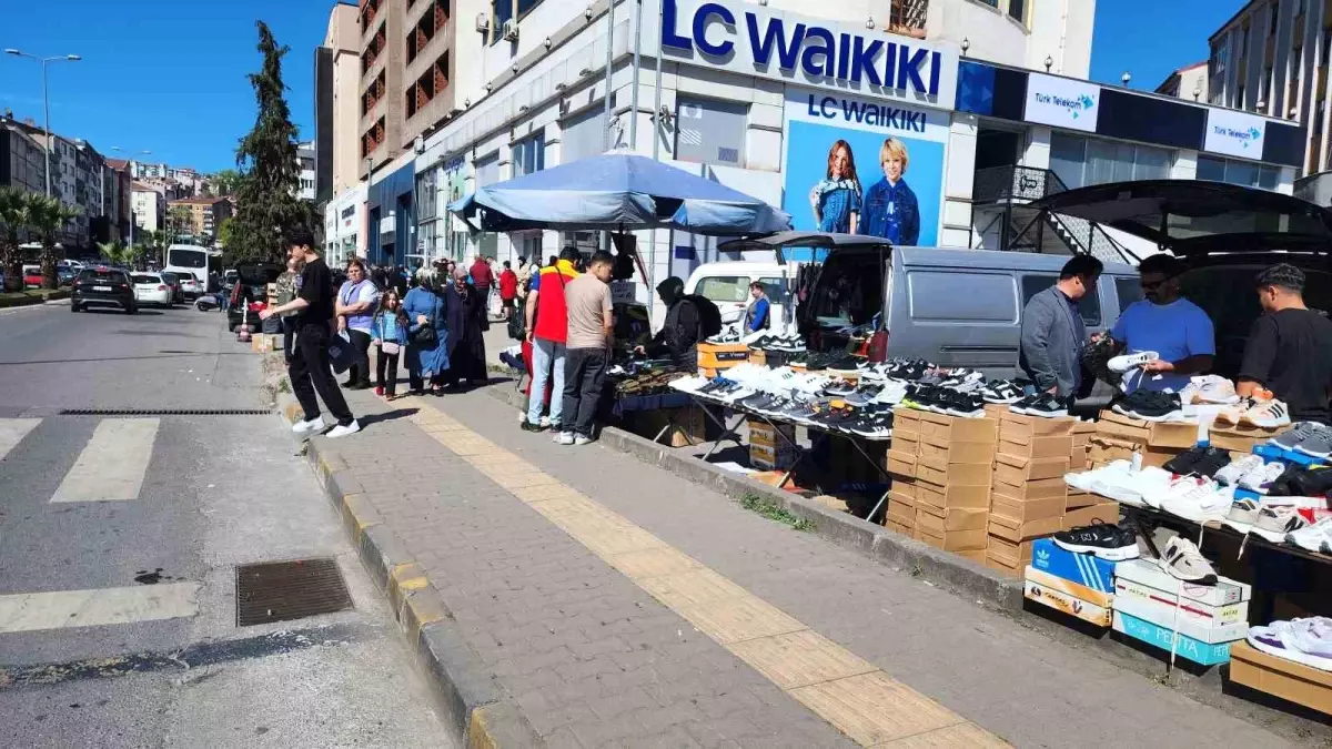 Ereğli\'de Ramazan Bayramı öncesi trafik yoğunluğu