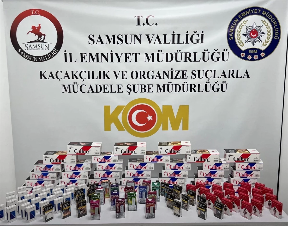 Samsun\'da Kaçakçılık Operasyonunda 2 Şüpheli Gözaltına Alındı