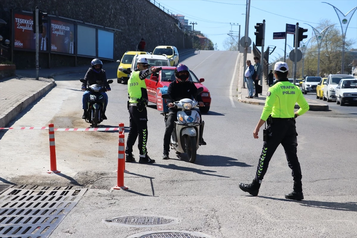 Zonguldak\'ta bayram trafiği denetimi: Dronlar kullanıldı