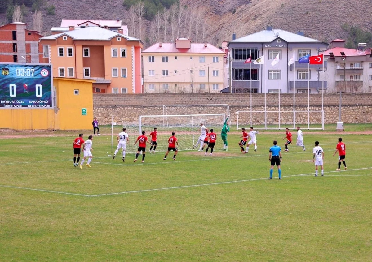 Bayburt Özel İdare Spor-Karaköprü Belediyespor Maçı Berabere Bitti