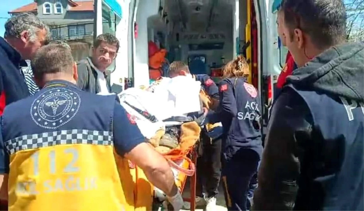 Zonguldak\'ta tarım aracına kaptıran yaşlı adam ağır yaralandı