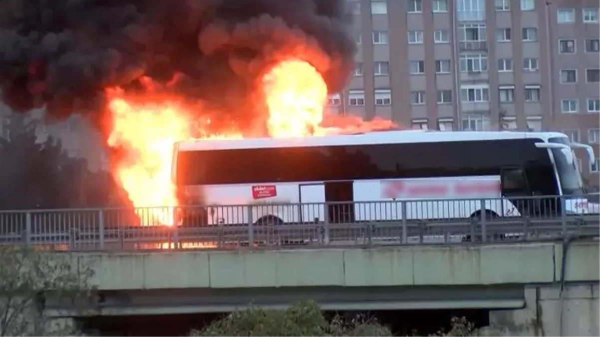 İstanbul\'da art arda otobüs yangınları