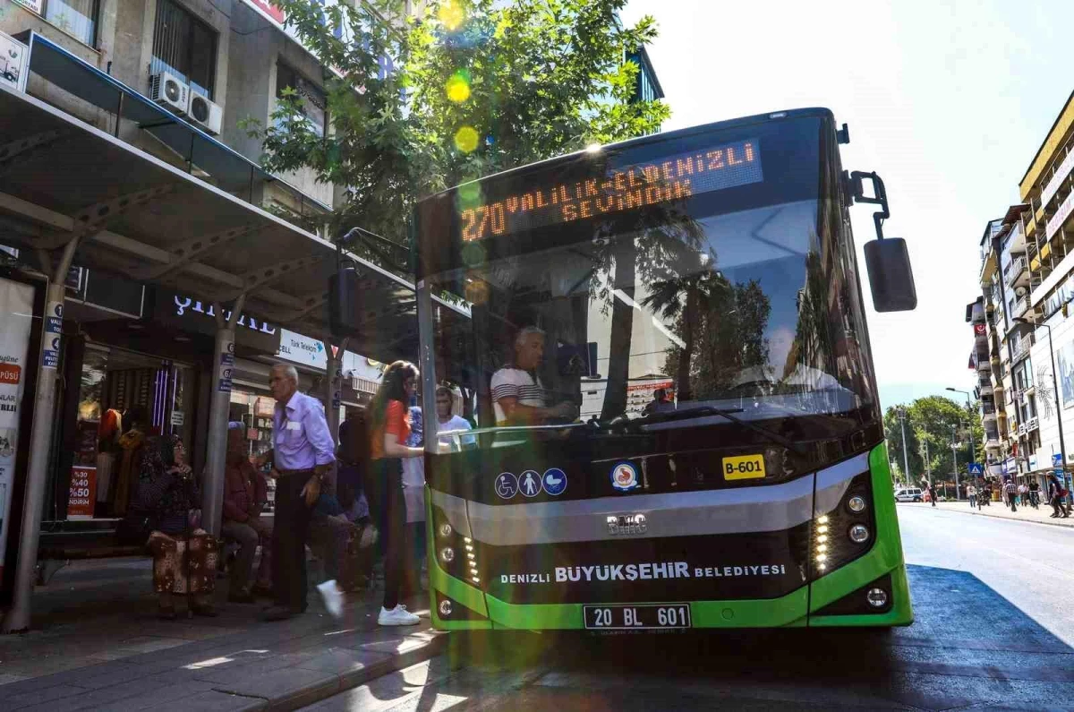 Denizli Büyükşehir Belediyesi Otobüsleri Bayramda Ücretsiz