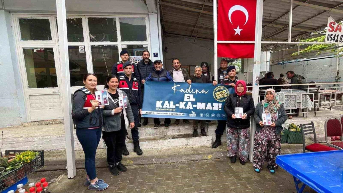 Aydın\'da jandarma ekipleri kadınlara KADES uygulamasını tanıttı
