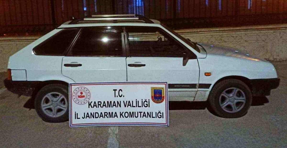 Mersin\'den çalınan otomobil Karaman\'da bulundu