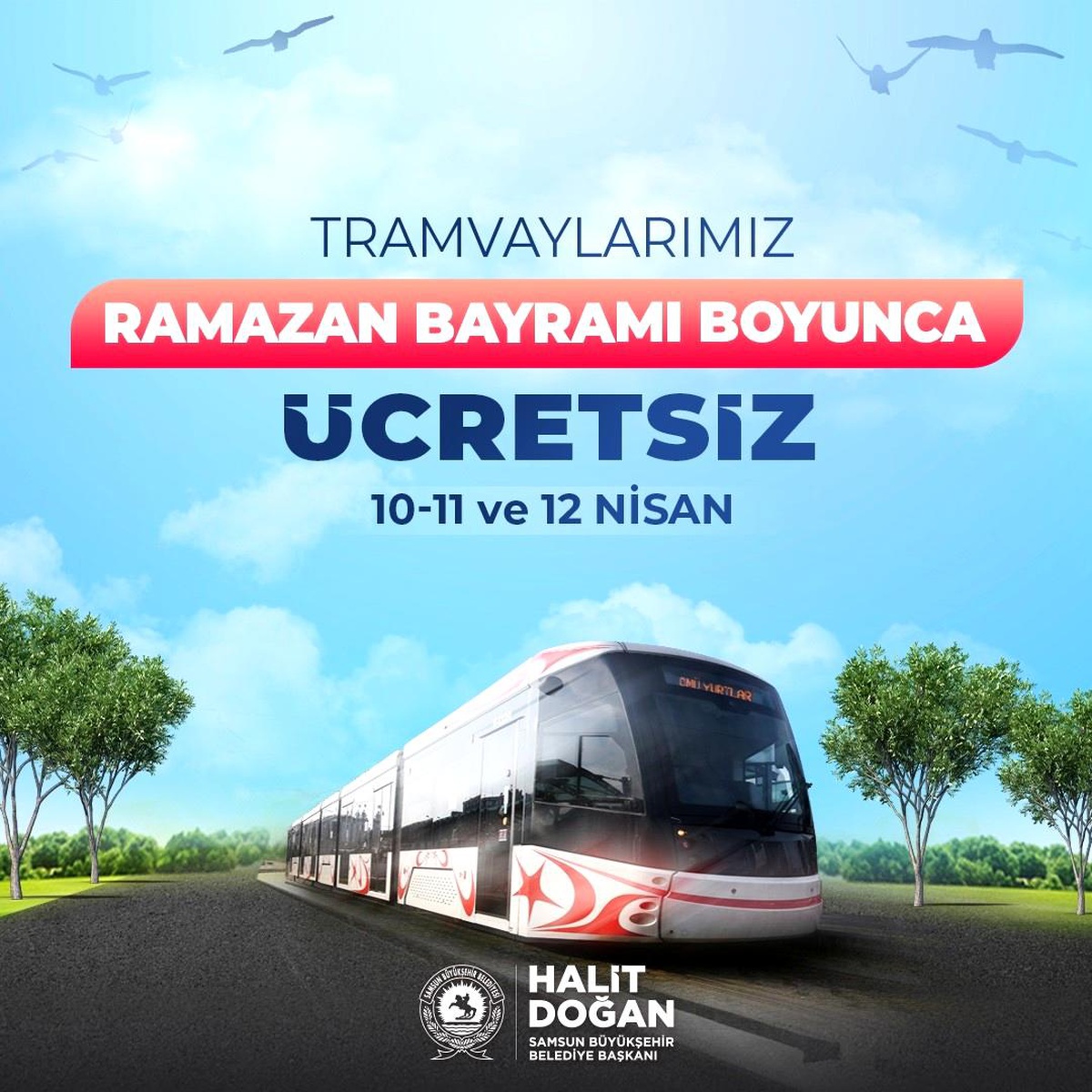 Samsun\'da Ramazan Bayramı\'nda toplu taşıma ücretsiz