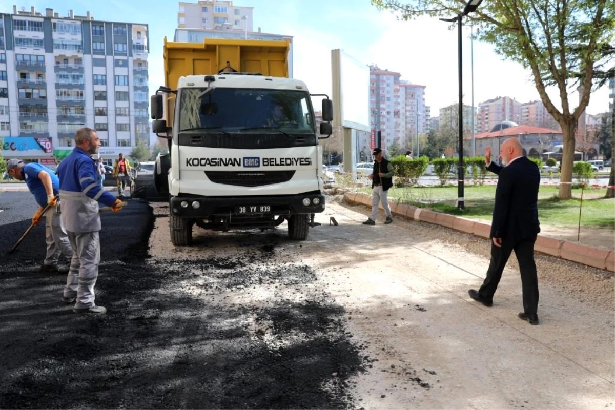 Kocasinan Belediyesi Erciyesevler Mahallesi\'nde asfalt çalışmalarını tamamladı