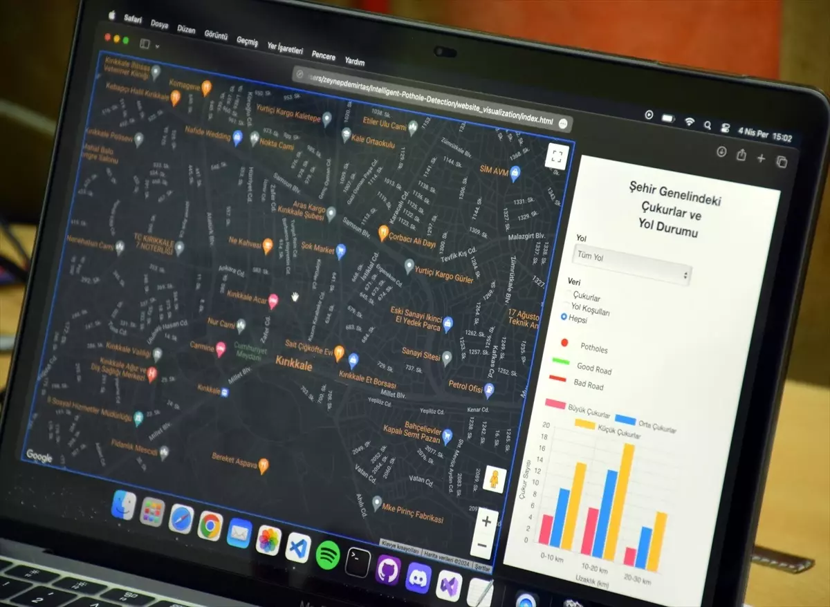 Kırıkkale Üniversitesi öğrencisi yapay zeka destekli yol tespit cihazı tasarladı