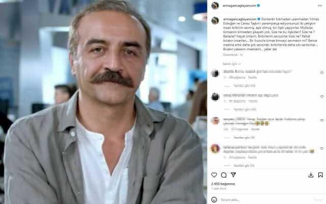 Armağan Çağlayan'dan aşk yaşayan Yılmaz Erdoğan ve Cansu Taşkına'a destek: İnsanları rahat bırakın