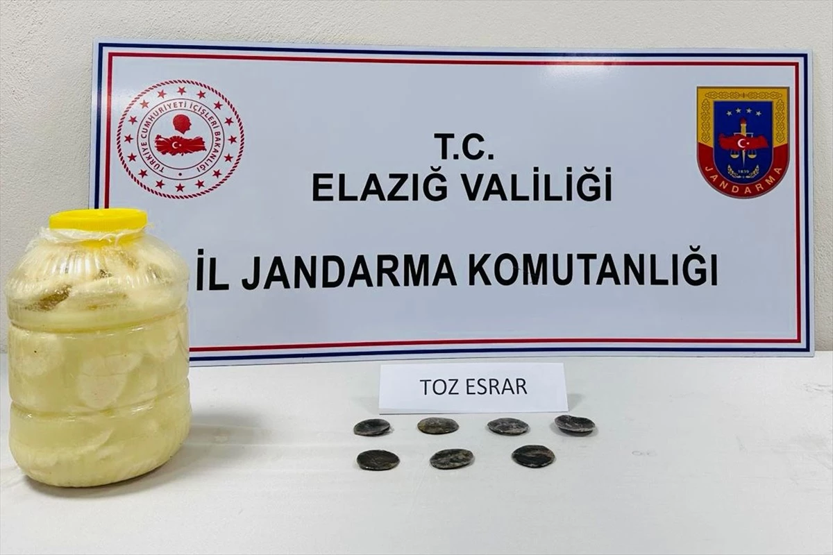 Elazığ\'da peynir dolu bidonda esrar ele geçirildi, 1 şüpheli gözaltına alındı