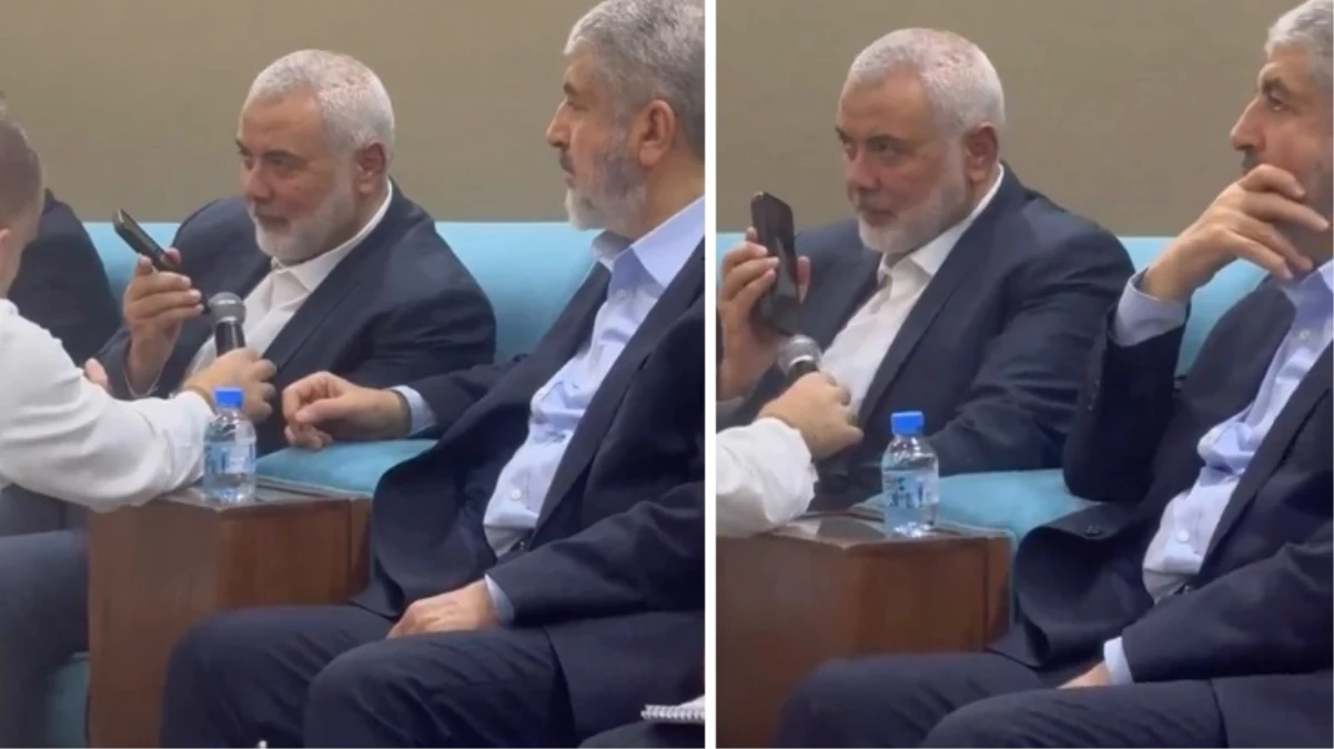 Erdoğan\'dan taziye telefonu alan Hamas liderinin görüşme anı görüntüleri ortaya çıktı