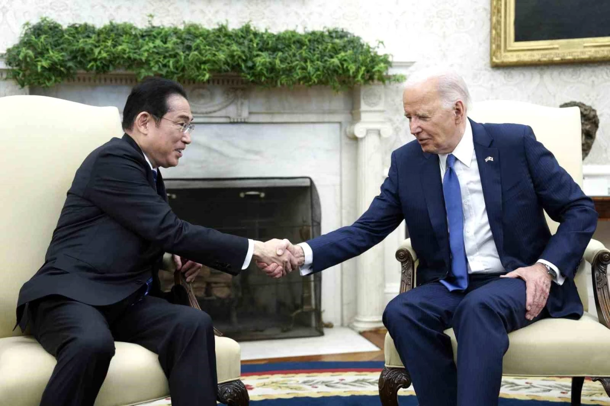 ABD Başkanı Joe Biden ile Japonya Başbakanı Fumio Kishida Beyaz Saray\'da buluştu