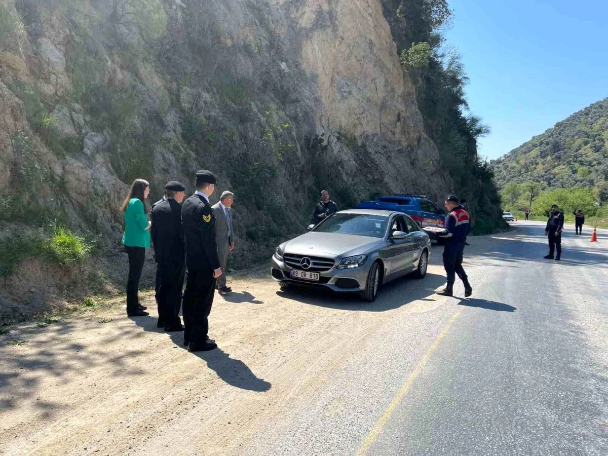 Aydın Köşk ilçesinde trafik kontrolü gerçekleştirildi