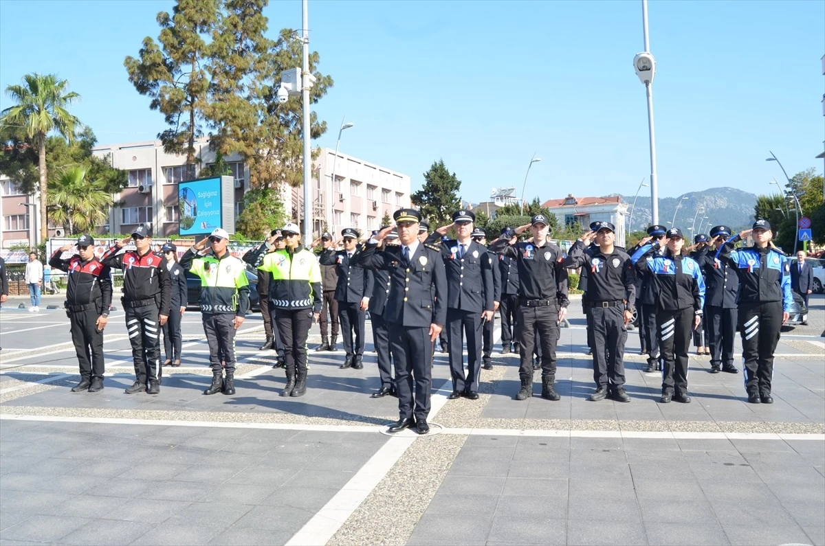 Marmaris\'te Türk Polis Teşkilatı\'nın 179. kuruluş yıl dönümü kutlandı