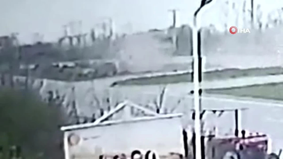 Samsun\'da 8 kişinin yaralandığı feci kaza kamerada