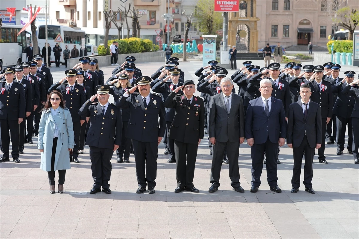 Aksaray\'da Türk Polis Teşkilatının 179. Kuruluş Yıl Dönümü Törenle Kutlandı
