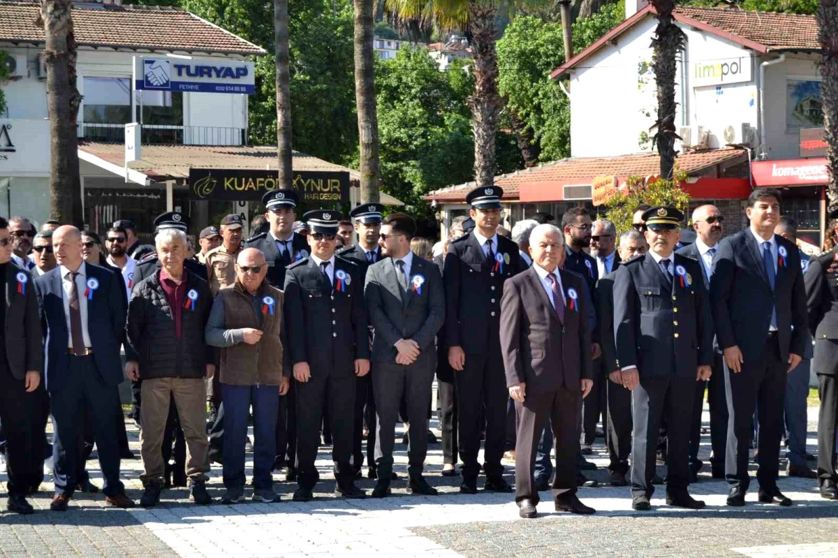 Fethiye\'de Polis Teşkilatının 179. Kuruluş Yıl Dönümü Töreni Düzenlendi