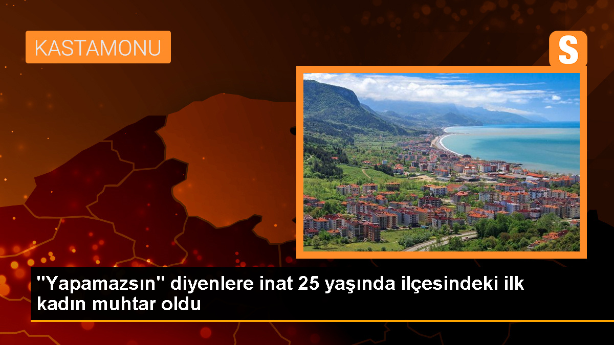 Kastamonu\'nun Devrekani ilçesinde Ebru Uzun, ilçedeki ilk kadın muhtar oldu