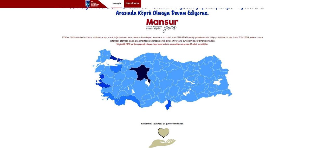 Ankara Büyükşehir Belediyesi Ramazan Ayında Dayanışma Programı Yürüttü
