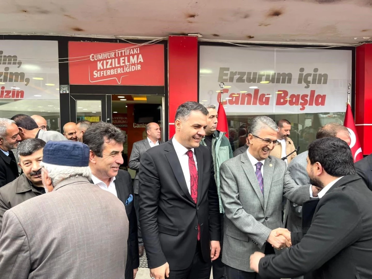 MHP Erzurum İl Başkanlığı\'nda Bayramlaşma Programı Düzenlendi