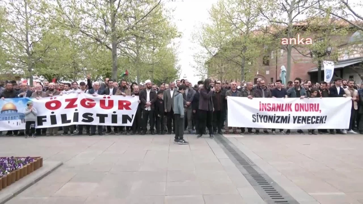 Ankara Filistin Dayanışma Platformu İsrail\'le Ticareti Protesto Etti