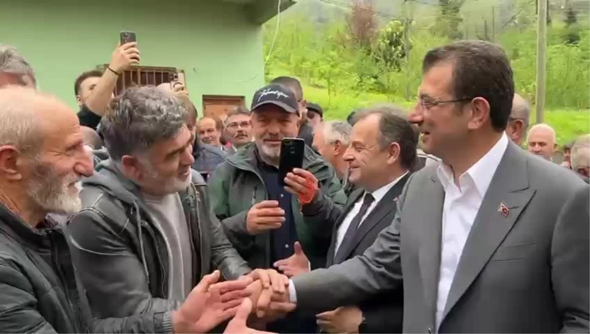 İmamoğlu Trabzon\'da Horon Teperek Karşılandı